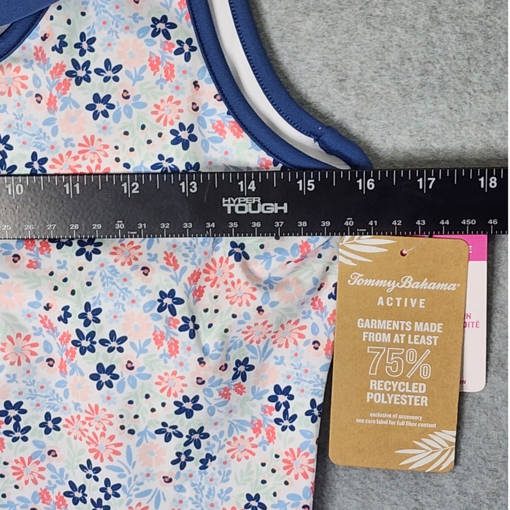 Tommy Bahama Active Dress Set Womens S Blue Floral Tennis Golf Visor Shorts 4pc - Picture 5 of 16